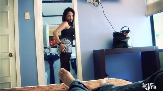 Colombiana detubando como pornstar